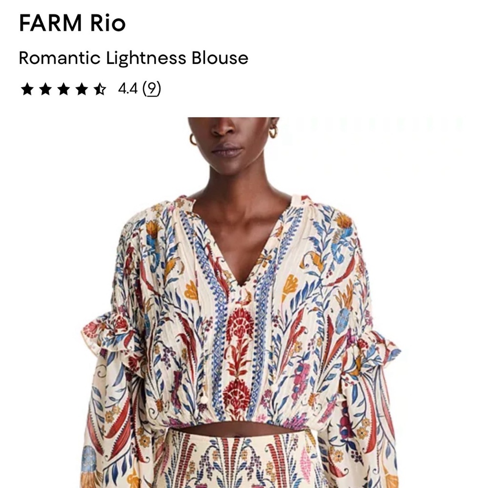 Farm Rio Romantic Lightness Blouse